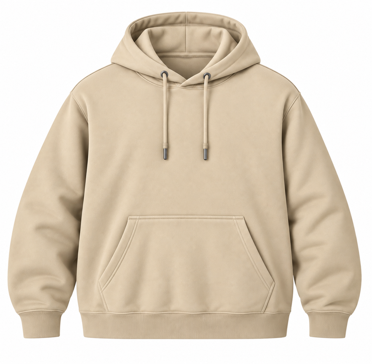 Beige hoodie - Front