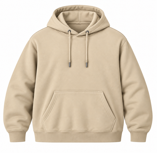 Beige hoodie - Front