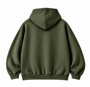 Olive Green hoodie - Back