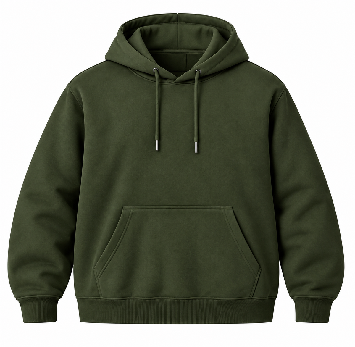Olive Green hoodie - Front